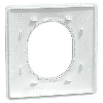  Plaque 1 poste Blanc Argent C 