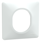  Plaque 1 poste Blanc 