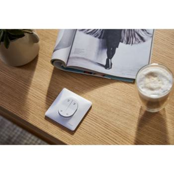  Plaque 1 poste Blanc 