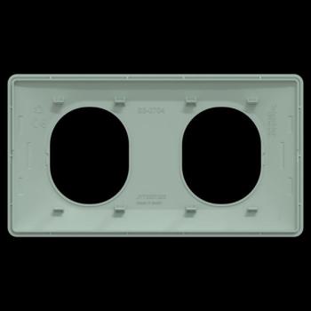  Plaque 2 post Hor 71 mm Sauge 