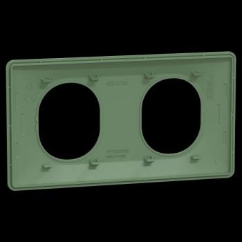  Plaque 2 post Hor 71 mm Vert F 