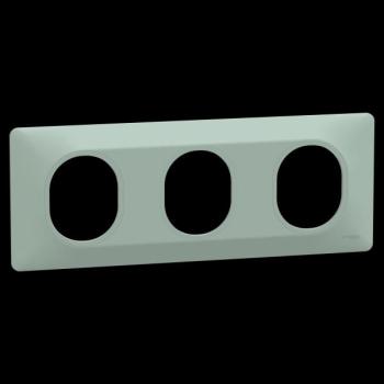  Plaque 3 post Hor 71 mm Sauge 