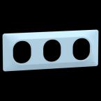  Plaque 3 post Hor 71 mm Bleu A 