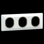  Plaque 3 post Hor 71 mm Blc Lt 