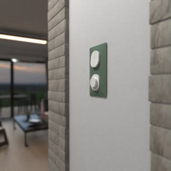  Plaque 2 post Vert 71mm Vert F 