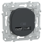  Chargeur USB A+C 12W Anth 