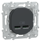  Chargeur USB A+A 10,5W Anth 