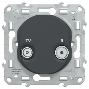  Prise TV-R Anthracite 