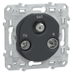  Prise TV-R-SAT Anthracite 