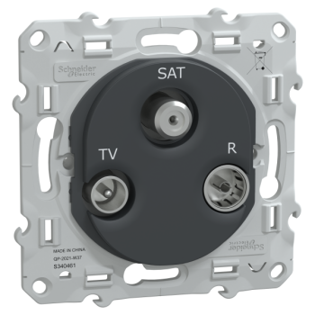  Prise TV-R-SAT Anthracite 