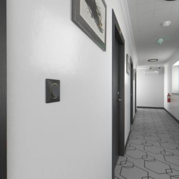  Plaque 1 poste Anthraci Laiton 