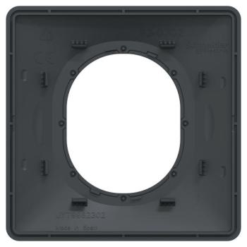  Plaque 1 poste Anth Argent C 