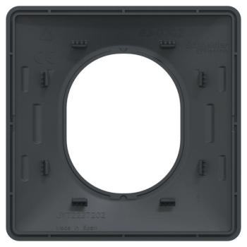  Plaque 1 poste Anthracite 