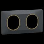  Plaque 2 post Hor 71 mm Ant Lt 