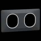  Plaque 2 post Hor 71 mm Ant Ag 