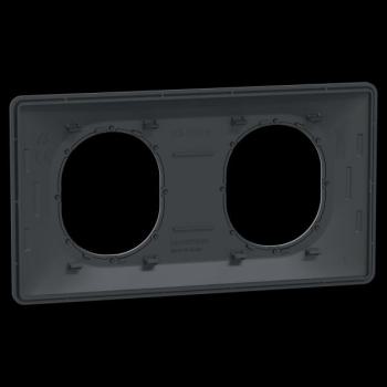  Plaque 2 post Hor 71 mm Ant Ag 