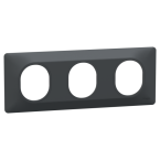  Plaque 3 postes Hor 71mm Anth 