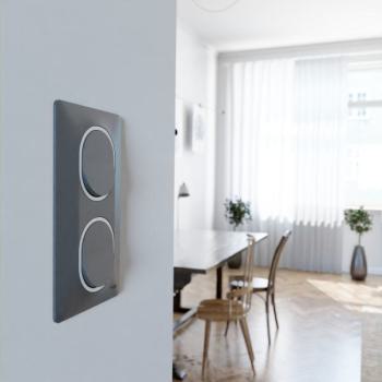  Plaque 2 post Vert 71mm Ant Ag 