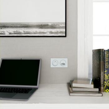  Prise double USB A+C Blc RECY 