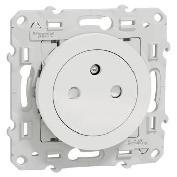  Prise 2P+T affleurante blanc 