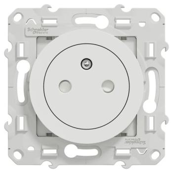  Prise 2P+T affleurante blanc 
