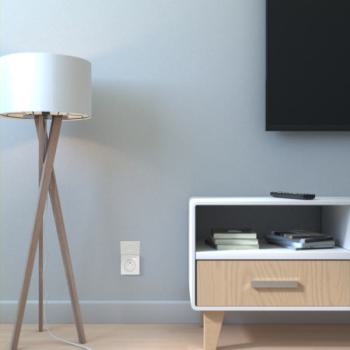  Prise 2P+T affleurante blanc 