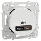  Prise USB type A+C rapide blc 