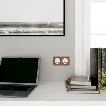  Prise double USB typeA+C Blanc 