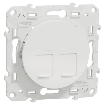  ODACE DBL RJ45 CAT6 UTP BLC 