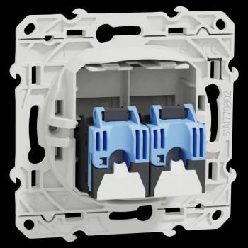  ODACE DBL RJ45 CAT6 UTP BLC 