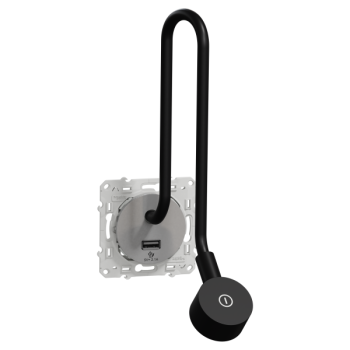  Liseuse avec USB alu 