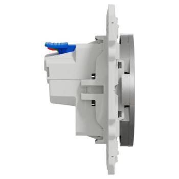  Prise 2P+T affleurante Alu 