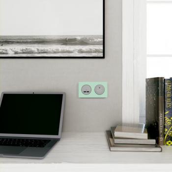  Prise 2P+T affleurante Alu 