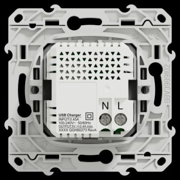  Prise double USB typeA+C Alu 