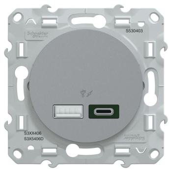  Chargeur USBA 7 -5W+C 45W Alu 