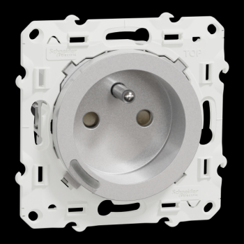  Wiser 2P+T Connect�e 16A Alu 