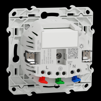  Wiser 2P+T Connect�e 16A Alu 