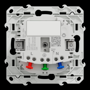  Wiser 2P+T Connect�e 16A Alu 