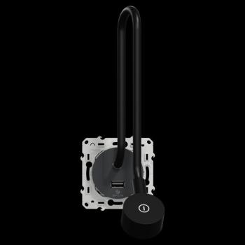  Liseuse avec USB anthracite 