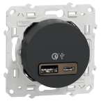  Prise USB A+C rapide anth 