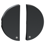  2 demi enjoliveur anthracite 