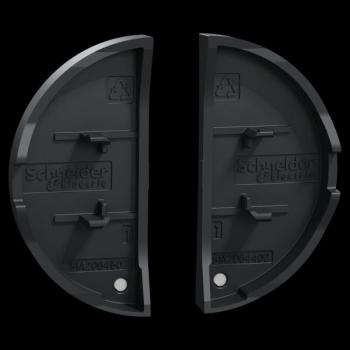  2 demi enjoliveur anthracite 