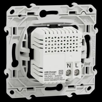  Prise double USB A+C Anthracit 