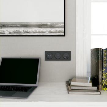  Prise double USB A+C Anthracit 