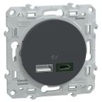  Chargeur USBA 7 -5W+C 45W Anth 