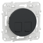  ODACE SUPPORT 2xRJ45 ANTH 