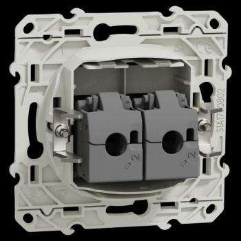  ODACE DBL RJ45 CAT6 STP ANTH 