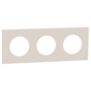  Odace plaque 3 postes beige sa 