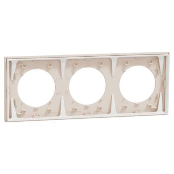  Odace plaque 3 postes beige sa 