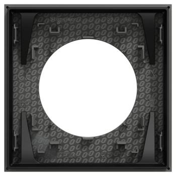  Odace plaque 1 poste gris basa 